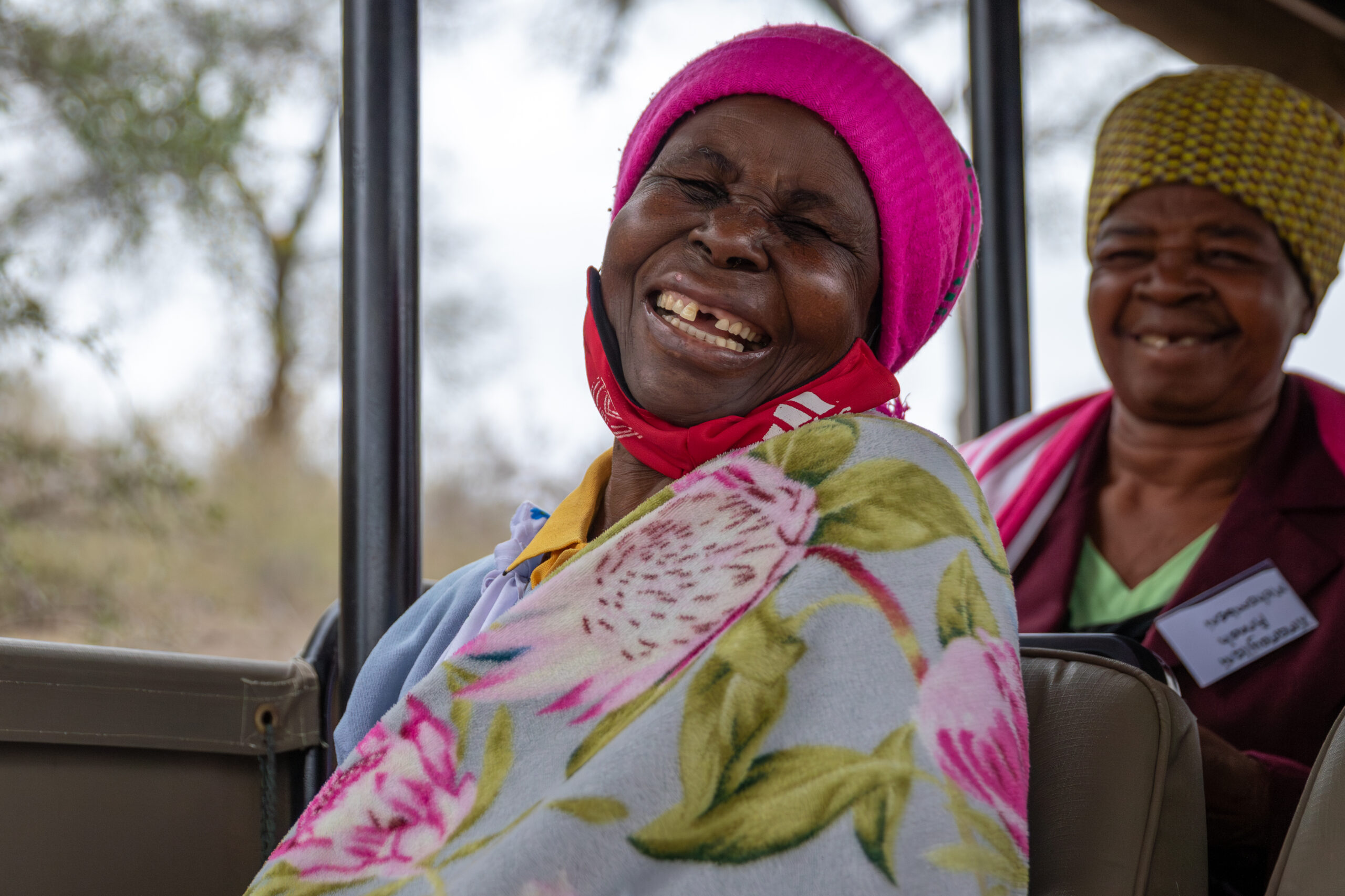 An old African woman experiences her first safari thanks to conscious travel